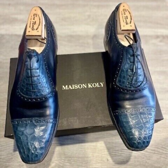 Maison Koly X Enzo Bonafe Croxford Presidential Alligator oxfords - Picture 1 of 3